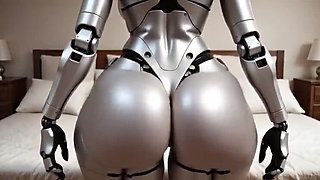 Curvy AI Sex Robot Rides Huge Cock and Takes a Creampie - Hot 3D Hentai Test