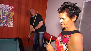 Mature German slut Meggy deepthroats in a wild amateur affair