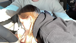 Road Blowjob and Sex in the Backseat