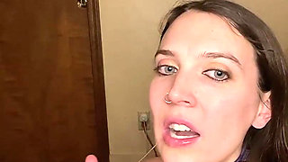 Sucking Master’s Dick and Jerking Him Until He Blows His Load