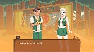 Hentai scene with loveskysan69real getting hot in the woods