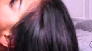 Sexy Brunette Black Angel Gets Pounded by Bwc in Sheer Pantyhose