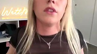 Wettmelons Only Dick In Big Tits - POV titjob by monster tits blonde