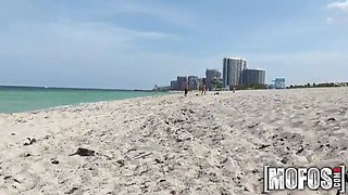 Mofos - 2 perfect beach stunners have some joy