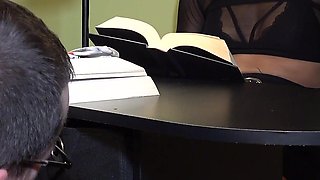 Cruella's Footjob Under the Desk - (dreamgirls in Socks)