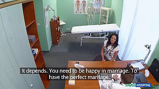 Wild cheating milf gets screwed hard in doctor's office - faux health center