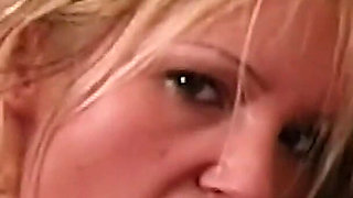 Young Blonde Has Chosen Three Horny Cocks