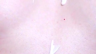 Natural Perfect Small Tits and Nipples with Cream