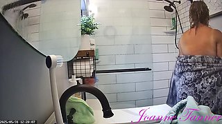 Found Hidden Cam Footage of My Mom Mrs. Joanne Tanner the Real Public Schoolteacher in the Shower on my Dad's Computer 5