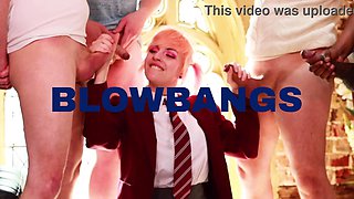 Hot British College Student Sucks Anonymous Penis At The Milking Table