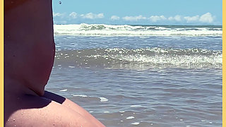 Wifey Loves to Enjoy the Beach Nude