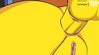 Marge Takes Big Dick Doggy Style - Anal Creampie in HD