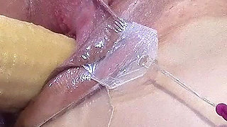 Wide Open Cocked Pussy Machine-fucked From Very Close 2