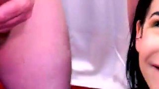 Eden's Gorgeous Face Is Covered in Cum During Her Blowbang