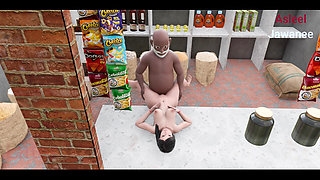 Grocery Store Owner Fucked a Young Lady