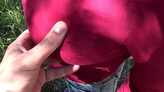 Turkish Stepmom Lets Step Son Cum on Her Hairy Pussy - Outdoor Beach Sex