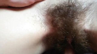 Hairy Blonde GF Fucks and Cums Hard - Close-Up POV Action