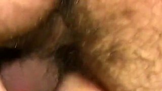 Brunette BBW's big tits get filled with cum