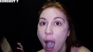 Two redheads, Ellie Murphy and Eve Bardot, get fucked through a gloryhole.