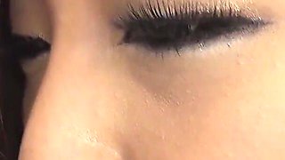 Shy Dude Licks Bush and Ass of a Cute Japanese Girl Before She Rides His Dick