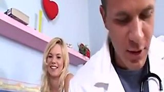 Two Teens Fuck a Doctor with Huge Dick