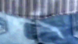 I Found My Stepson Jerking off and I Let Him Cum on My Ass with My Jeans on