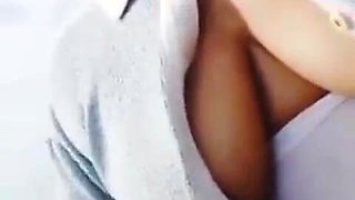 Indonesian Woman Flashing Tits