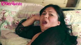 BBW Stepmom Anal Fuck in Travel Cabin - RiderQueen Hot Mom Sex
