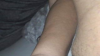 Will step mom hand slip on stepson 9 inch of dick