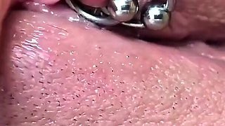 He Play with My Clit and Pierced Pussy Makes Me Fews Orgasms