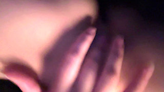 Korean teen finger her tight pussy in the back of an Uber