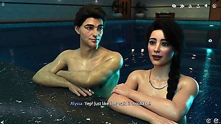 Swimming with Girlfrient at Pool