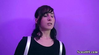 GERMAN SCOUT - 18YO LIA LOUISE THREESOME SEX SEX ORGY BY OLD AND YOUNG CUTIE MAN