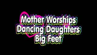 Mom and teen Foot Worship