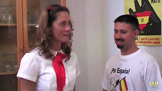 She fucks a bunch of patriots but up her ass