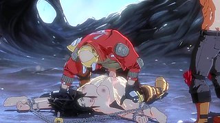 Wild hentai girl battle in public for kicks, featuring pure onyx gameplay