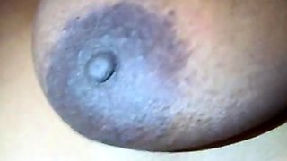 Jamaican Uncle's Girl's Big Natural Saggy Tits