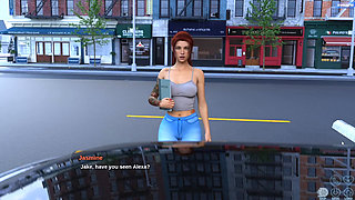 Jake Having Fun With Veronica In Public Place