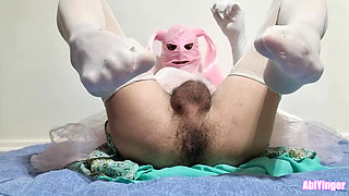 Big Ass And Cock Sissy Jerks Off with Desire