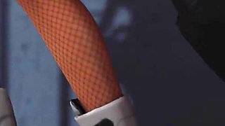 Batman bangs a horny cuffed Harley Quinn in prison