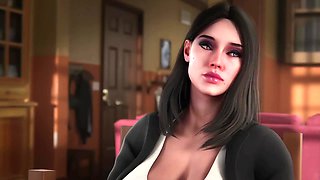 3D Aniamtion Futanari Group Sex where two dickgirls fucks MILF and girl in mouth and anals