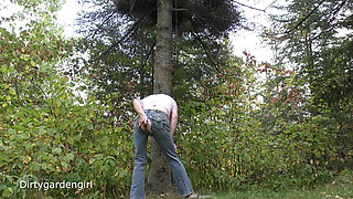 Forest Ass Fisting in Jeans