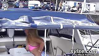 I dildo her pretty ass in public