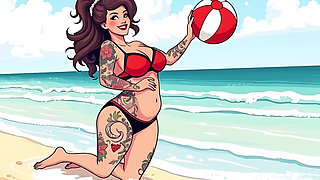 Sexy Tattoo Art Bikini Babes