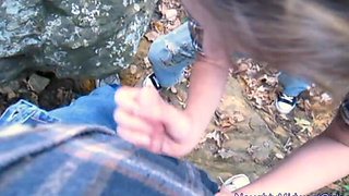 Aubrey Lee - Babysitter Outdoor Blowjob