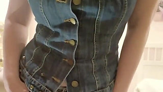 Pissing Jeans While Belly Button Tickling