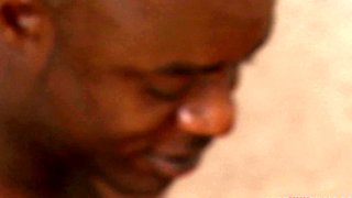 Blonde angels gets black nailed in the kitchen