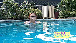Nurse Vicki Models Her New Bikini by Pool Flashes You Then