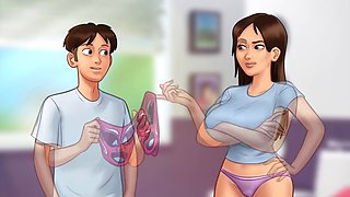 MissKitty2K's insatiable summertime saga continues with part 60 featuring big-boobed mom and her stepsister