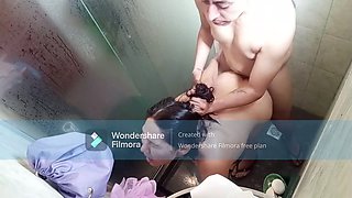 Sister-in-law enjoys a sweet bath experience